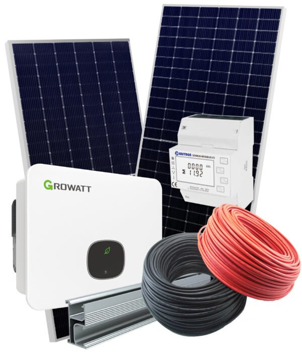 Kit solar trifásico 8000w 37000 Wh/día